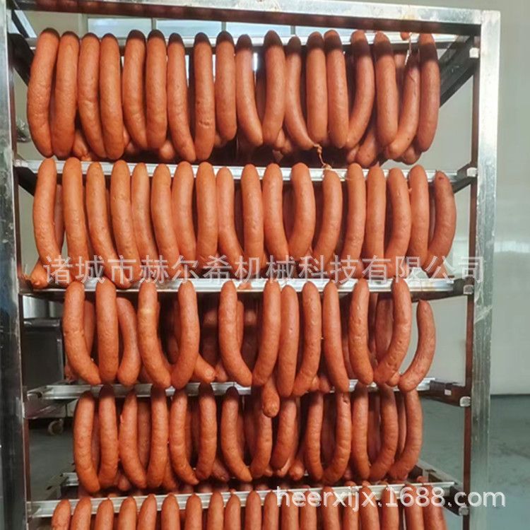 供应牛肉100烟熏炉 红肠蒸煮烟熏一体机器 板鸭烧鸡糖熏上色设备