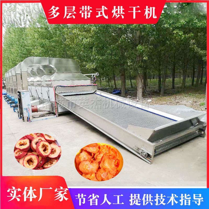 商用大型金针菇网带式干燥机魔芋片箱式烘干机梅菜烘干流水线