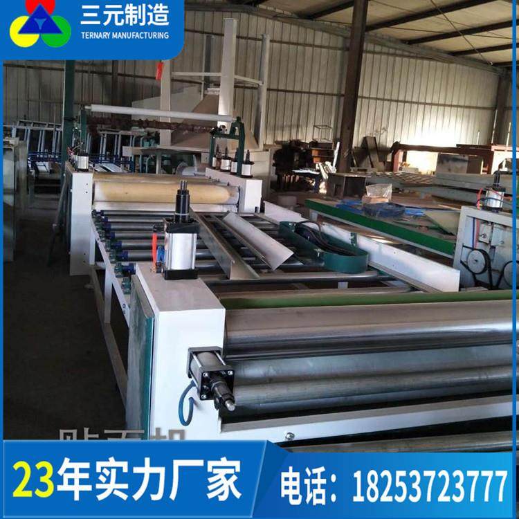 山东曲阜板材贴纸机贴机管道pvc亚克力橱柜门冷贴设备