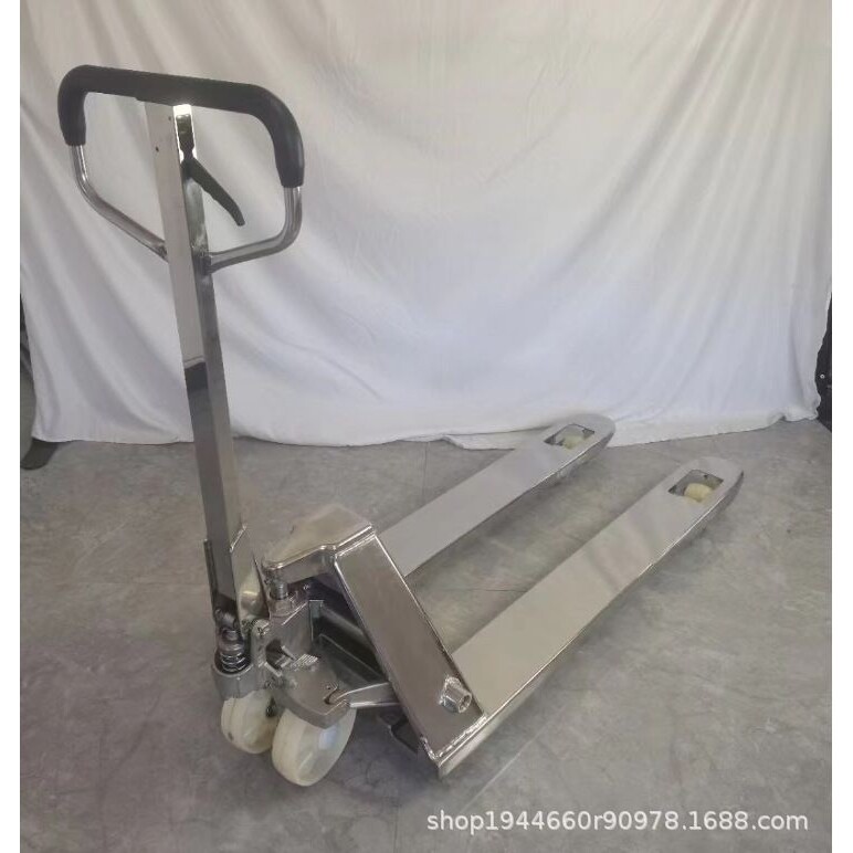 不锈钢搬运叉车 304不锈钢液压叉车 防腐蚀搬运车 仓库地牛 手动