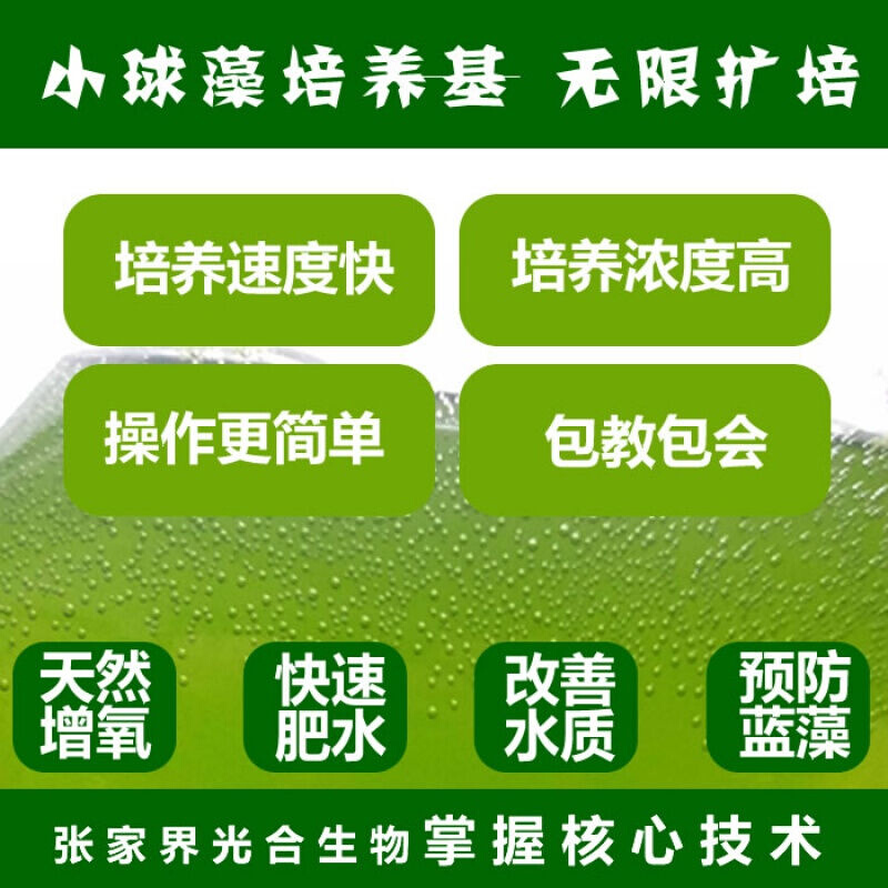 小球藻培养基卵囊藻培养基小球藻藻种绿水藻种池塘肥水调水单拍|*