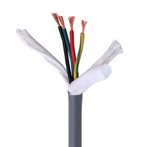 灰色高柔性拖链随行运动软电缆TRVV 0.5-0.75平方耐折耐磨电源线