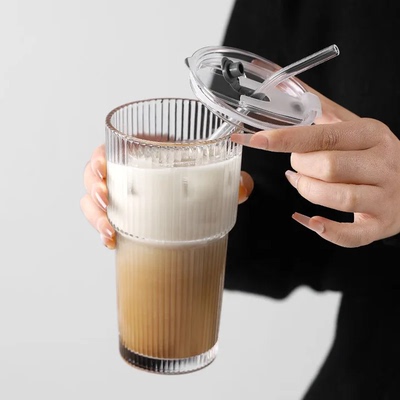 加厚加大容量耐用耐热双饮玻璃杯