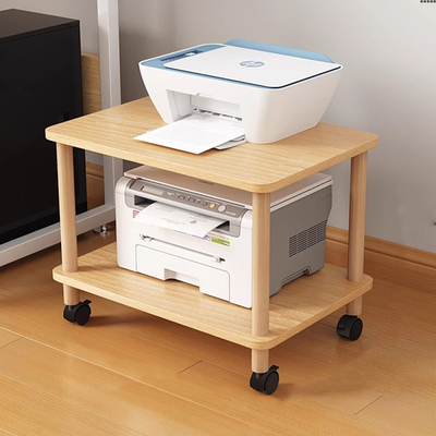 打印机置物架落地底座家用托架移动架子桌下收纳架复印机放置支架