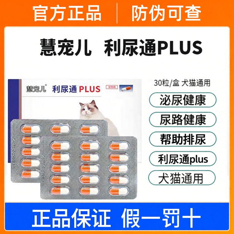 慧宠儿利尿通胶囊恩诺沙星狗狗膀胱炎宠物猫咪尿血尿路感染消炎