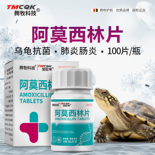 龟用阿莫西林片乌龟专用药肺炎肠炎消炎药鱼烂尾眼睛肿睁不开白眼