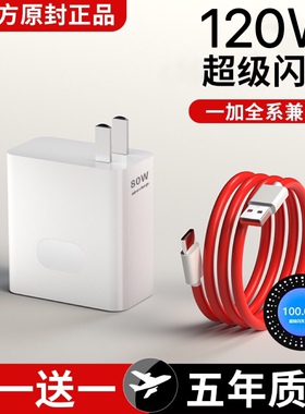 120W超级闪充头适用一加10Pro充电器ace6/7/8t/9手机oneplus150充电80w快充30w数据线插头oppo通用原装正品