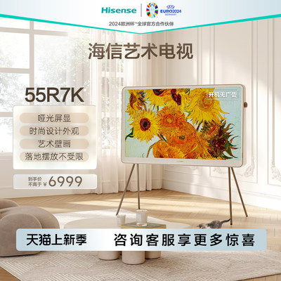 海信哑光屏显艺术电视55R7K