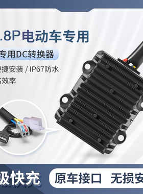 近月2.8P插口电动车40-72 120V转12V20A30A m5充电大功率DC转换器