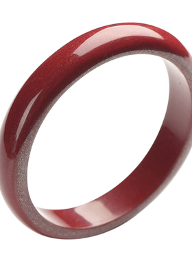 辰晟民族风女朱砂宽版手镯贵妃镯