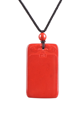 辰晟女朱砂无事牌吊坠