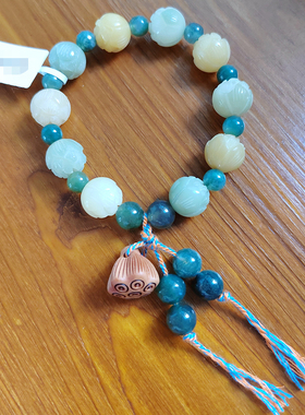 香积新款有钱花手串多宝菩提水草玛瑙手链香灰琉璃杭州旅游纪念潮