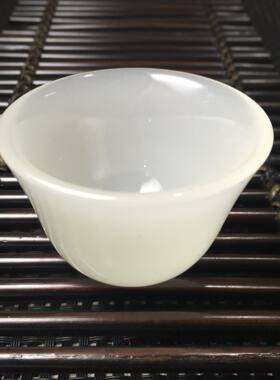 厂家销售 仿玉石 白玉 阿富汗玉 合成料 玻璃玉酒杯 茶杯礼品