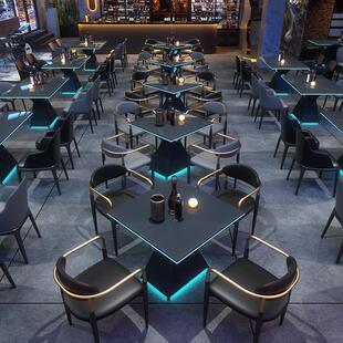 座子桌子商用商用酒吧沙发清吧桌椅散台组合音乐小酒馆餐厅西餐咖