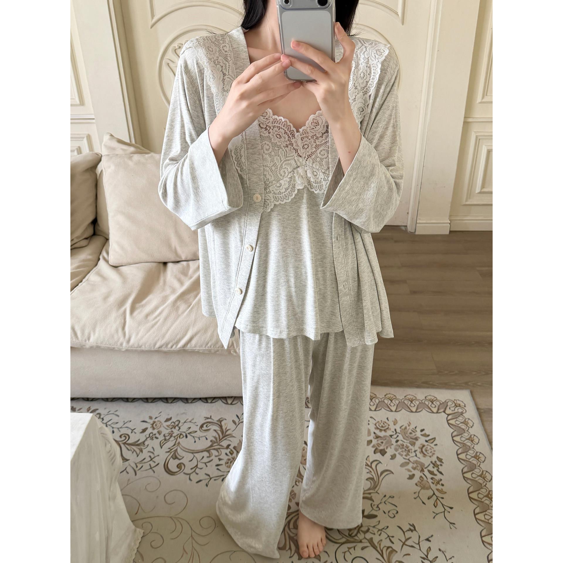 维多利亚风莫尔代睡衣女款