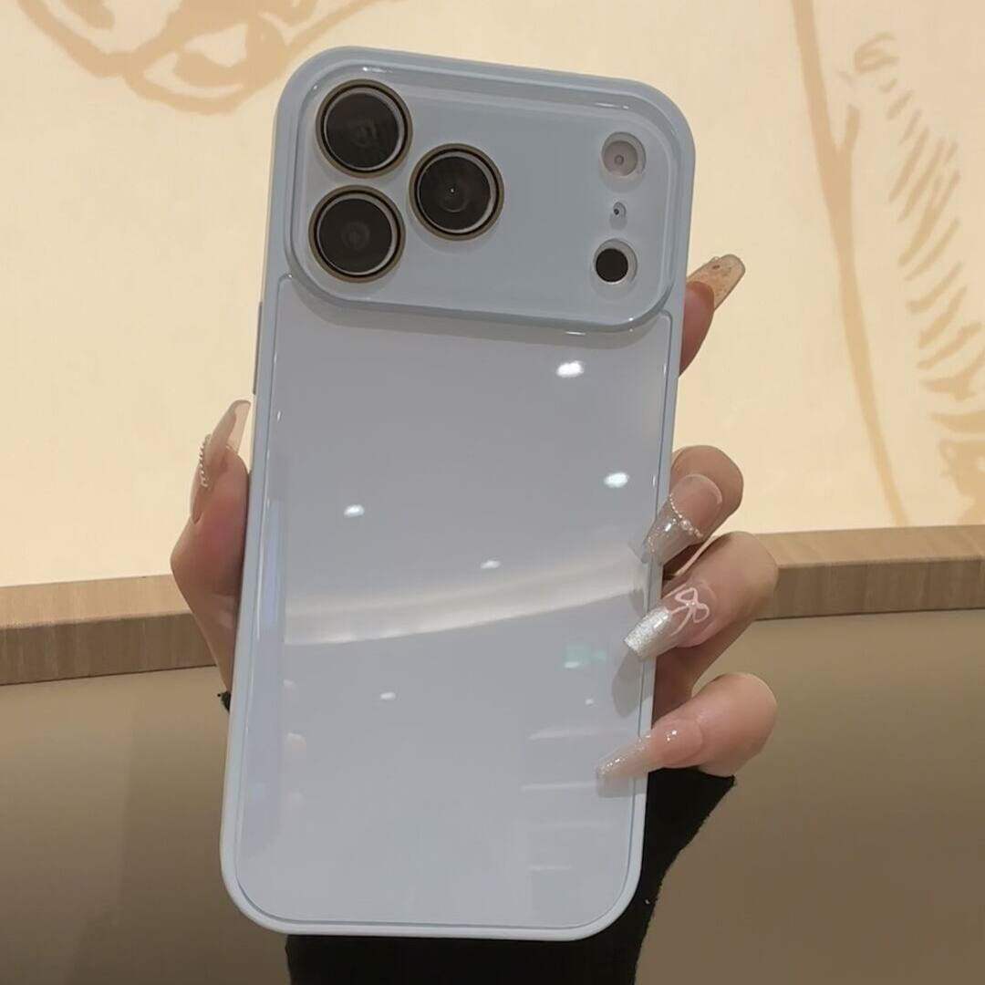 极简糖果色水晶玻璃全包适用苹果17promax手机壳高级感奢华iphone16pro全包镜头膜15硅胶防摔14小众13情侣12