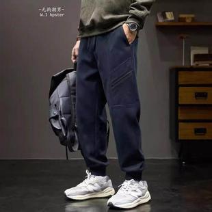 男秋冬季 BIAS潮牌设计感拉链拼接针织卫裤 宽松哈伦束脚 neith