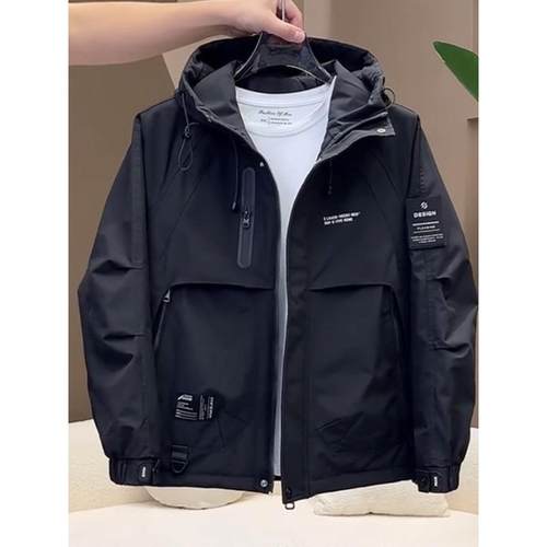 男士棉衣秋冬季宽松连帽二棉外套时尚潮牌工装夹棉夹克男款冲锋衣