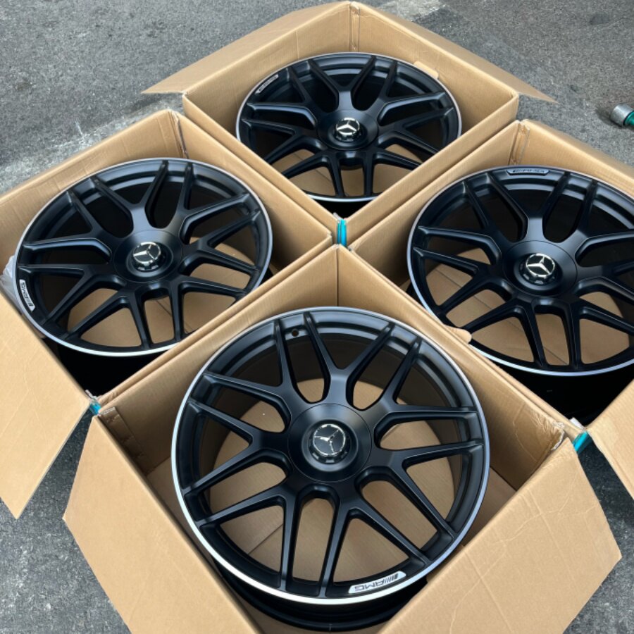 适用奔驰g63轮毂22寸原厂拆 改装g350/g500/g55