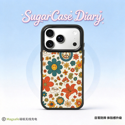 iPhone磁吸磨砂玻璃壳ins风