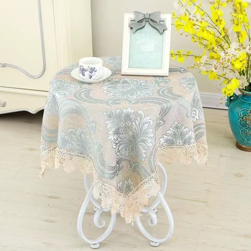台布正方形桌布布艺欧式小清新餐桌布长方形茶几桌布客厅圆桌田园