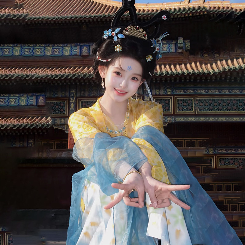 新款汉服月桂复原刺绣唐制齐胸仙气日常破裙汉服春夏套装爆款