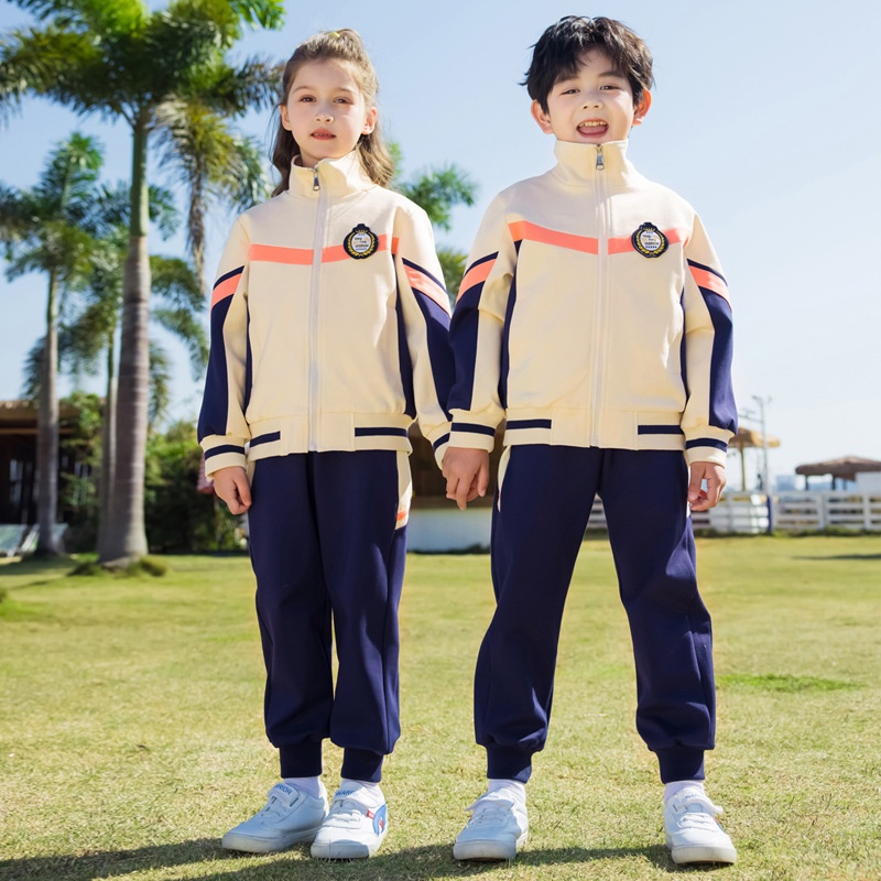 中小学生春秋校服套装儿童运动三件套 幼儿园园服男女童班服