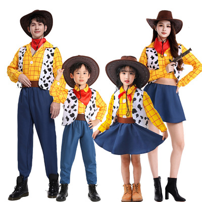 万圣节玩具总动员4服装演出服胡迪儿童cosplay角色扮演服装演出