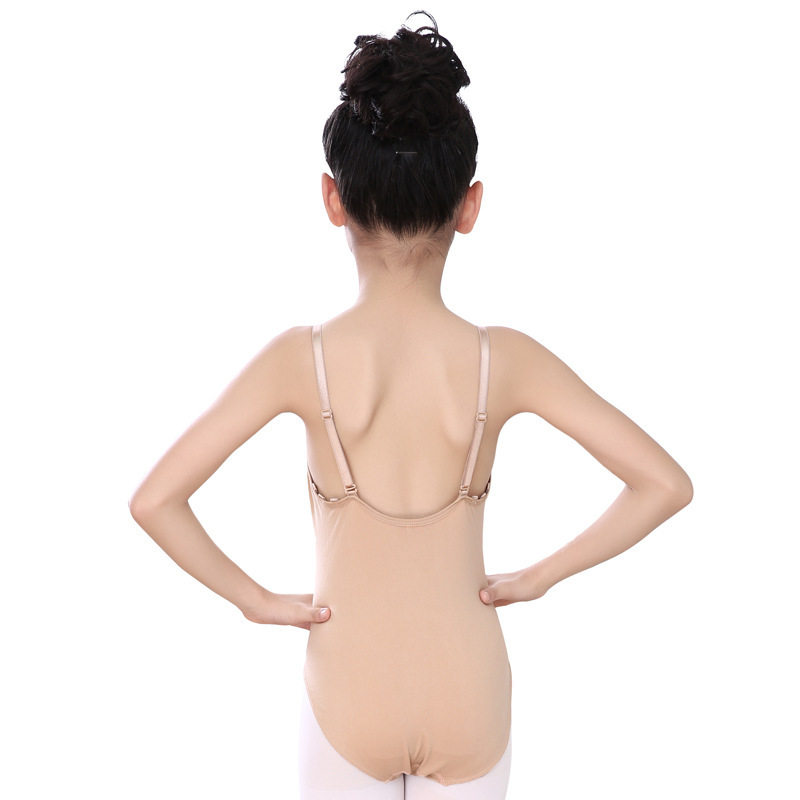 儿童吊带内衣连体舞蹈服成人芭蕾舞表演服girls nude leotards