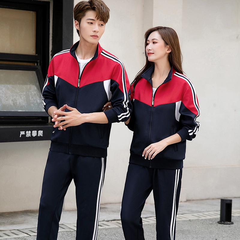 夏校服套装中学生学院风初中生POLO衫高中毕业班服运动会短袖T恤