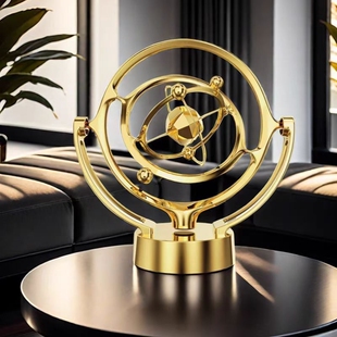 新款创意个性永动机仪天体宇宙摆件旋转牛顿摆家居客厅办公装饰品