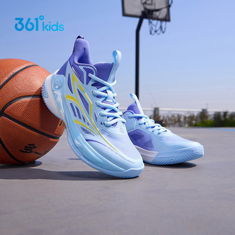 361&deg;正品童鞋男童篮球鞋2026春夏网面新款透气耐磨儿童运动鞋