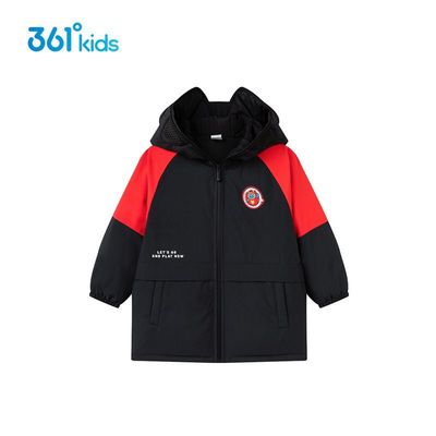 361度新年年装男款儿童羽绒服2025年新款加厚保暖连帽小童外套