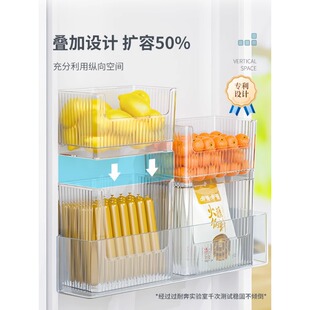 冰箱侧门收纳盒厨房整理鸡蛋侧面内收纳内侧置物架储物盒