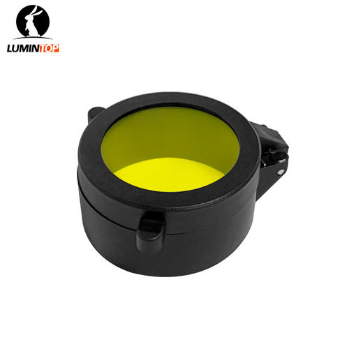 雷明兔 黄光罩 光源转换器 雷神白激手电黄光滤镜 手电保护盖