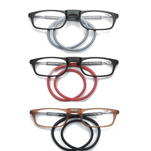 高档磁吸挂脖老花镜便携式时尚轻便中老年不会丢高清护目防蓝光儿