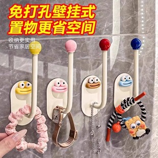 免打孔首饰品挂钩强力粘胶无痕香肠嘴挂衣钩宿舍墙上粘钩收纳神器