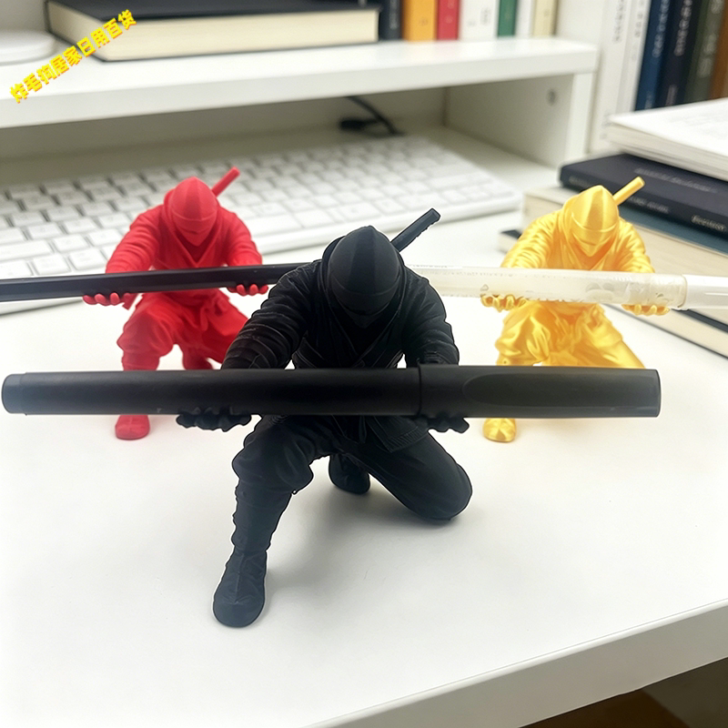 3D打印忍者手办笔架收纳摆件图片
