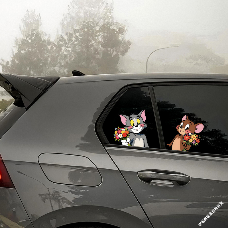 猫和老鼠创意汽车贴纸