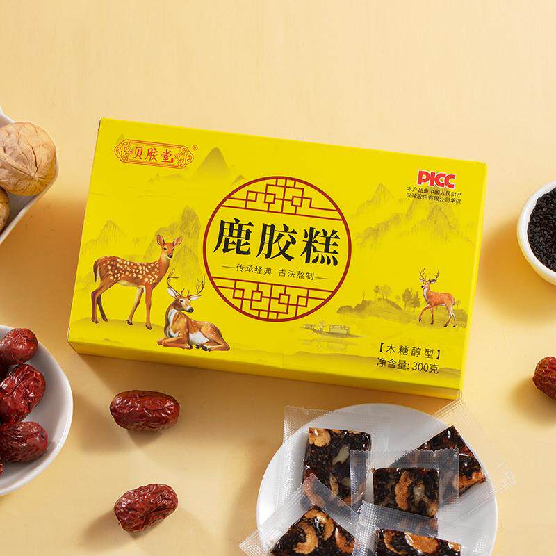 鹿胶糕300克盒装传统滋补特产