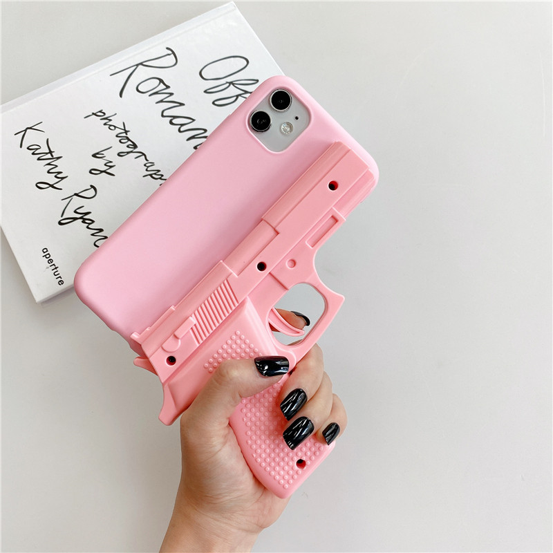 菜刀手枪型适用苹果11玩具枪形手机壳12iPhone13promax个性xs/xr