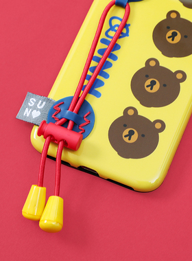 韩国second unique适用苹h11p防滑皮筋绳手P壳iP果oRne11机roMax