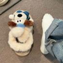 小狗棉鞋女款冬季新款雪地靴加绒加厚保暖鞋厚底户外休闲卡通可爱