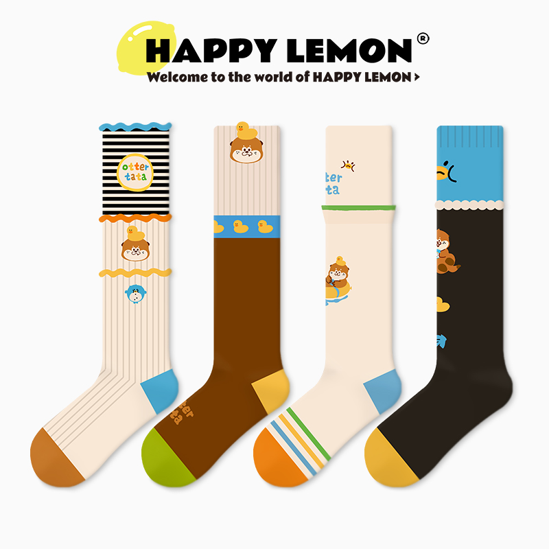 可爱卡通萌趣甜美小腿袜高筒袜