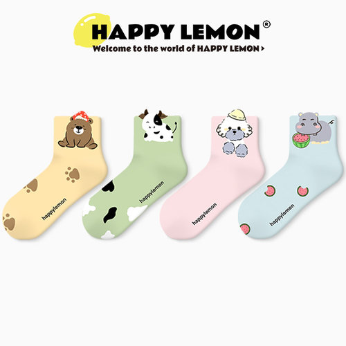 happylemon可爱短筒袜夏季薄款袜
