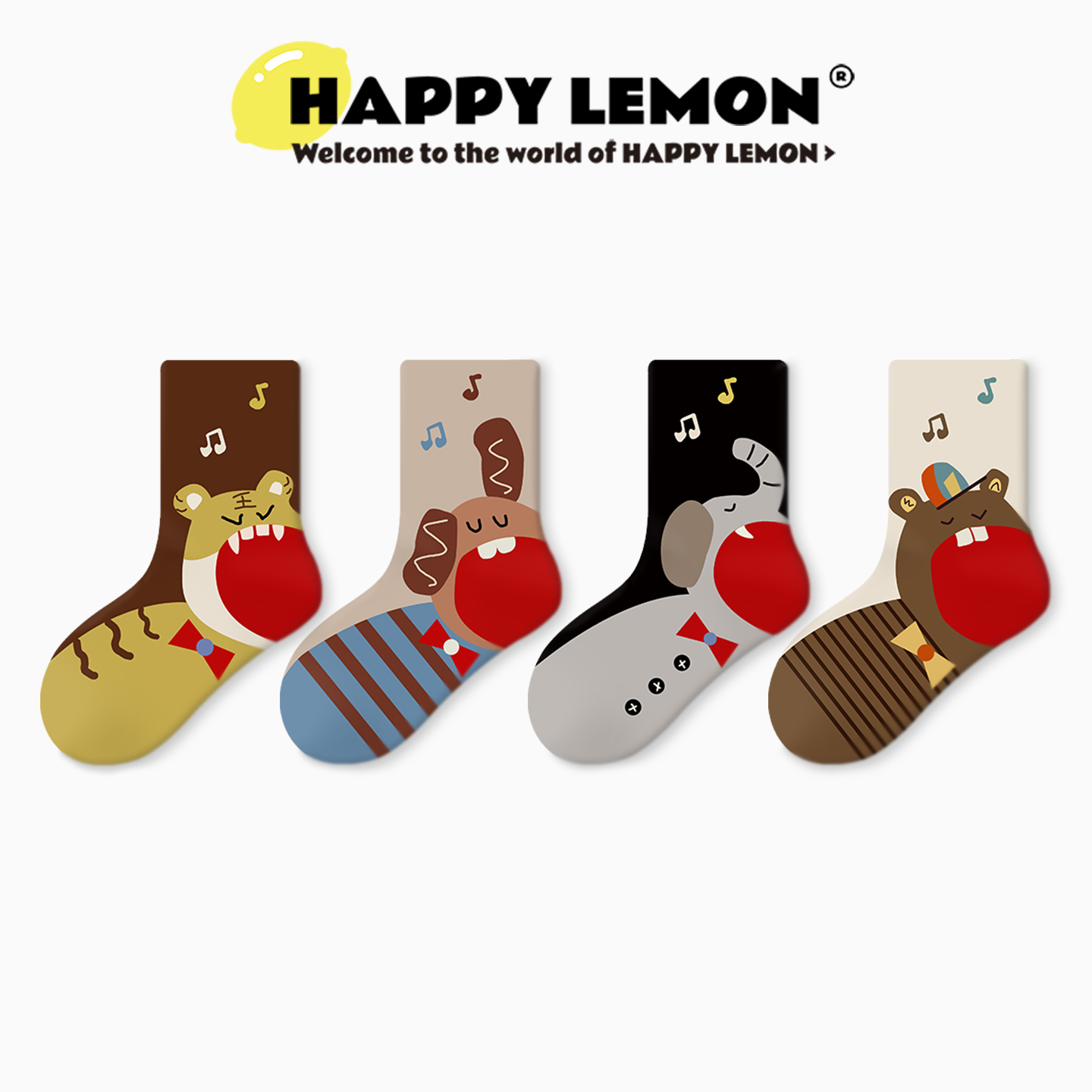 happylemon儿童袜子秋季新品无骨