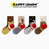 儿童袜子男女童2025春秋新品 透气纯棉袜可爱中筒袜宝宝秋冬棉袜子