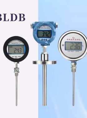 BLDB布莱迪就地显示温度仪pt100热电阻电池供电一体化数字温度计