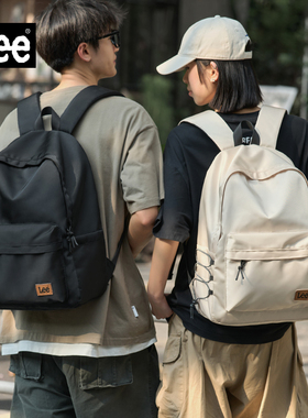 Lee书包女通勤双肩包2025大学生户外轻便电脑包初中高中背包男