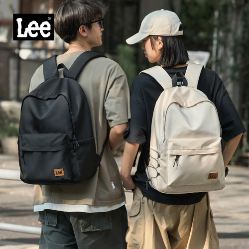 Lee双肩包女大容量学生通勤书包